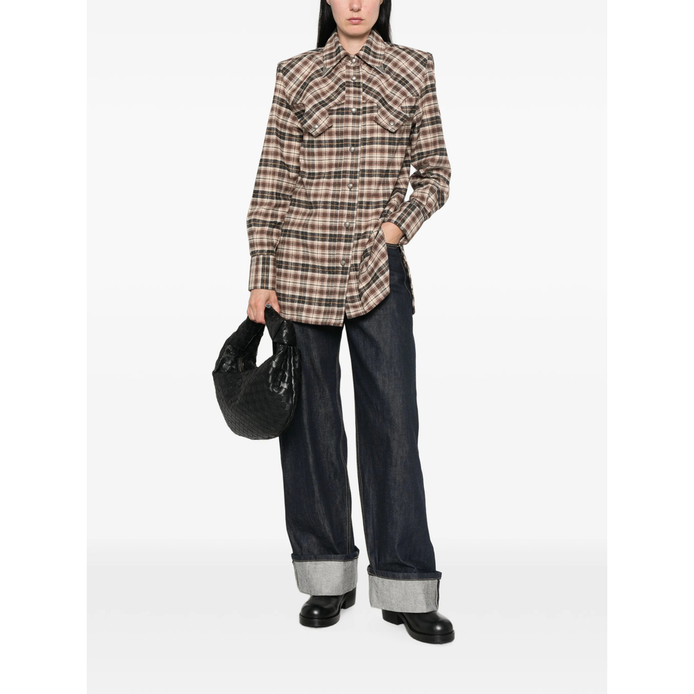 Check-Pattern Western Shirt