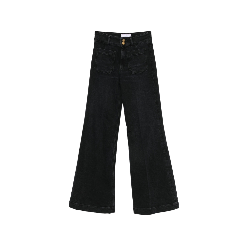 Seafarer Patch-pocket Wide-leg Jeans