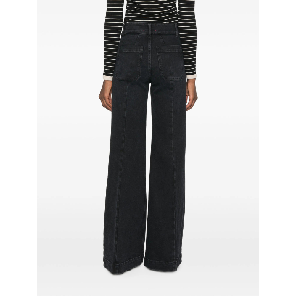 Patch-Pocket Wide- Leg