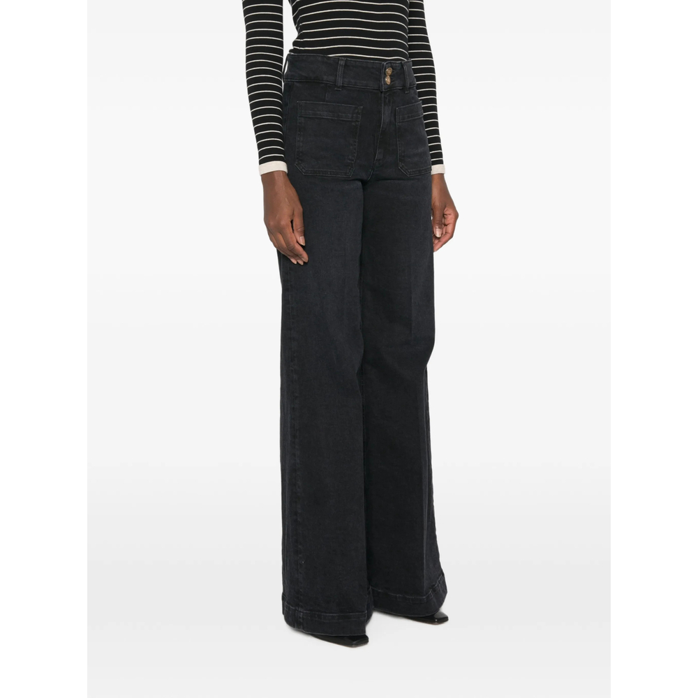 Patch-Pocket Wide- Leg