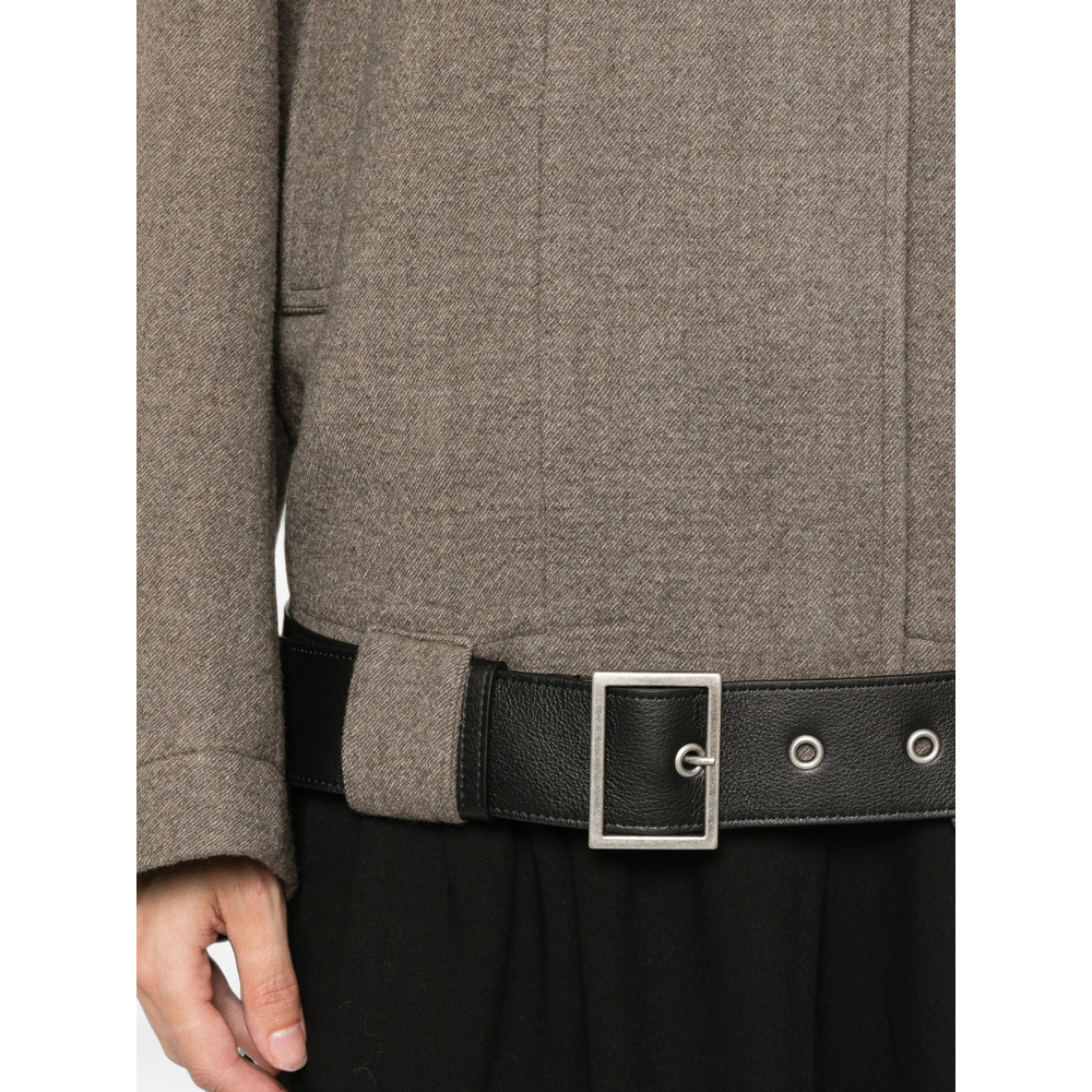 Belted Epaulette Jacket