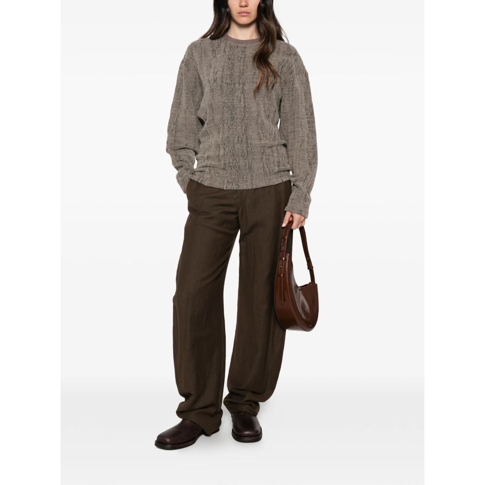 Anemone Bouclé-Knit Crew-Neck Sweater