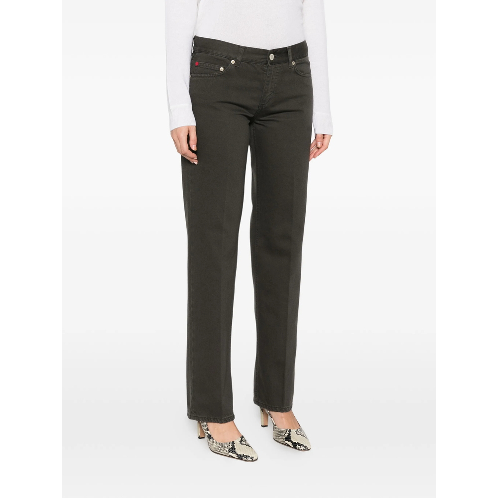 Logo-Patch Straight-Leg Jeans