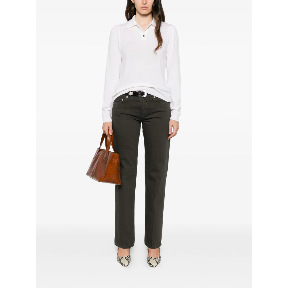 Logo-Patch Straight-Leg Jeans