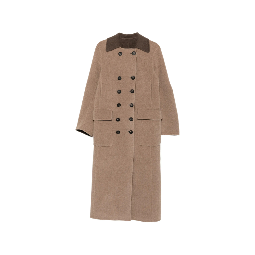 Double-Breasted Longline Coat