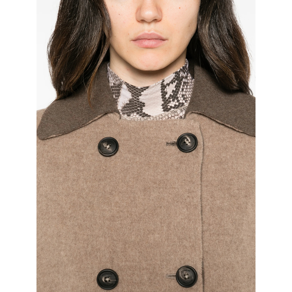 Double-Breasted Longline Coat