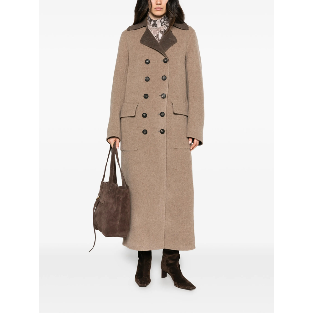 Double-Breasted Longline Coat