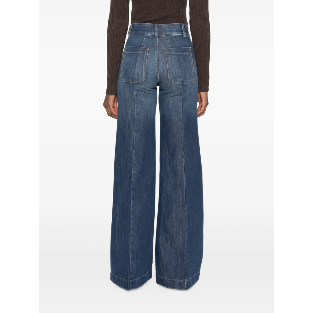 Patch-Pocket Wide- Leg