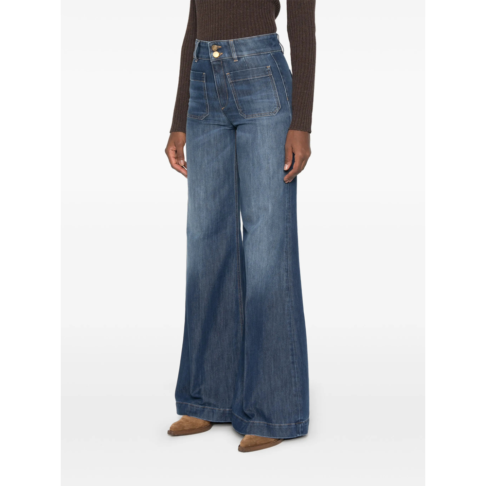 Patch-Pocket Wide- Leg