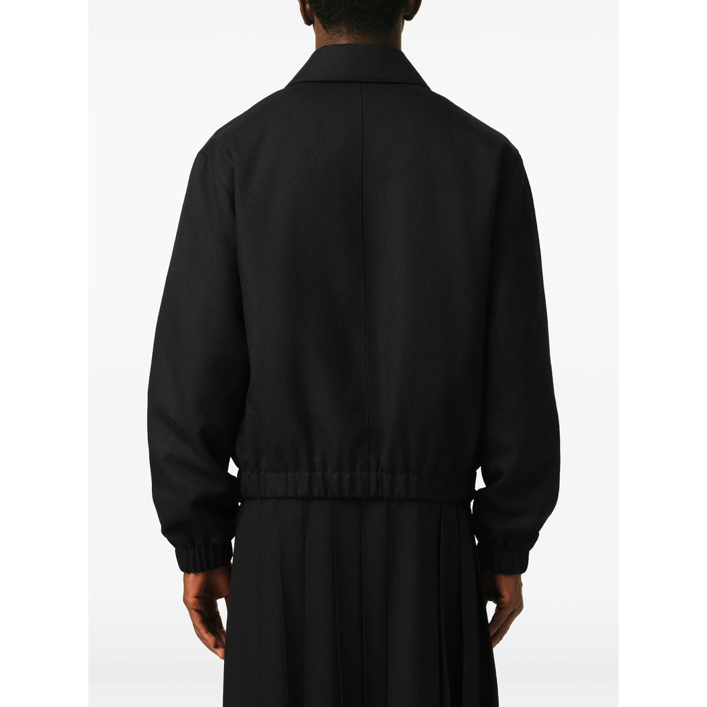 Black Wool Padded Jacket
