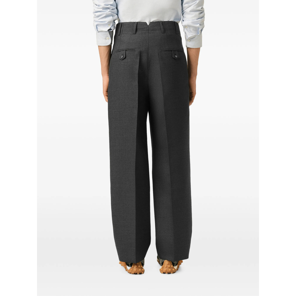 High-Waisted Carrot-Fit Wool