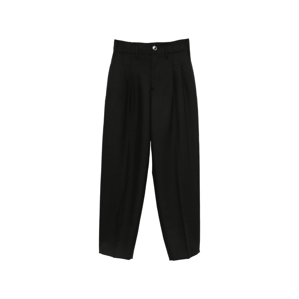 Ami Paris Pleated Straight-leg Trousers