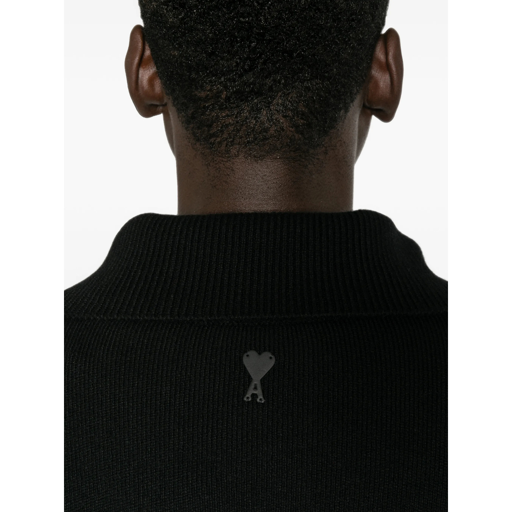 Button-Up High-Neck Jumper