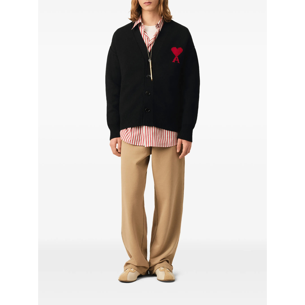Ami Paris Ami De Coeur Cardigan
