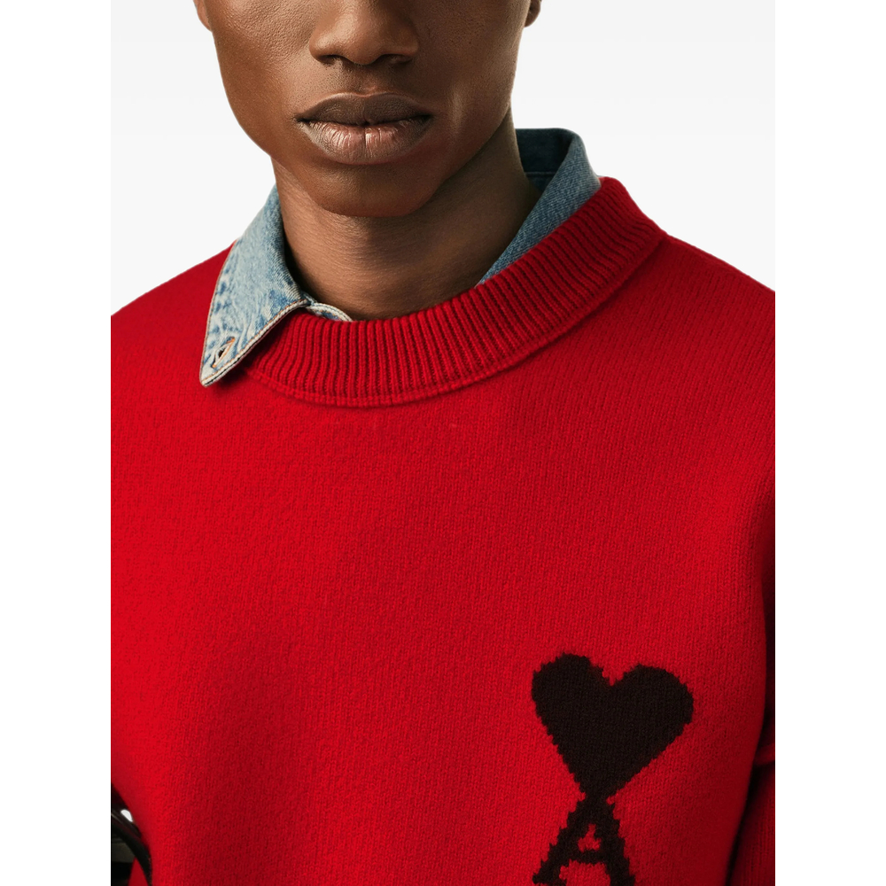 Red Crew-Neck Sweater