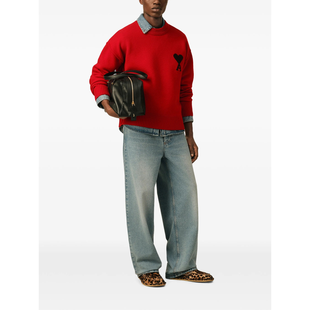 Red Crew-Neck Sweater