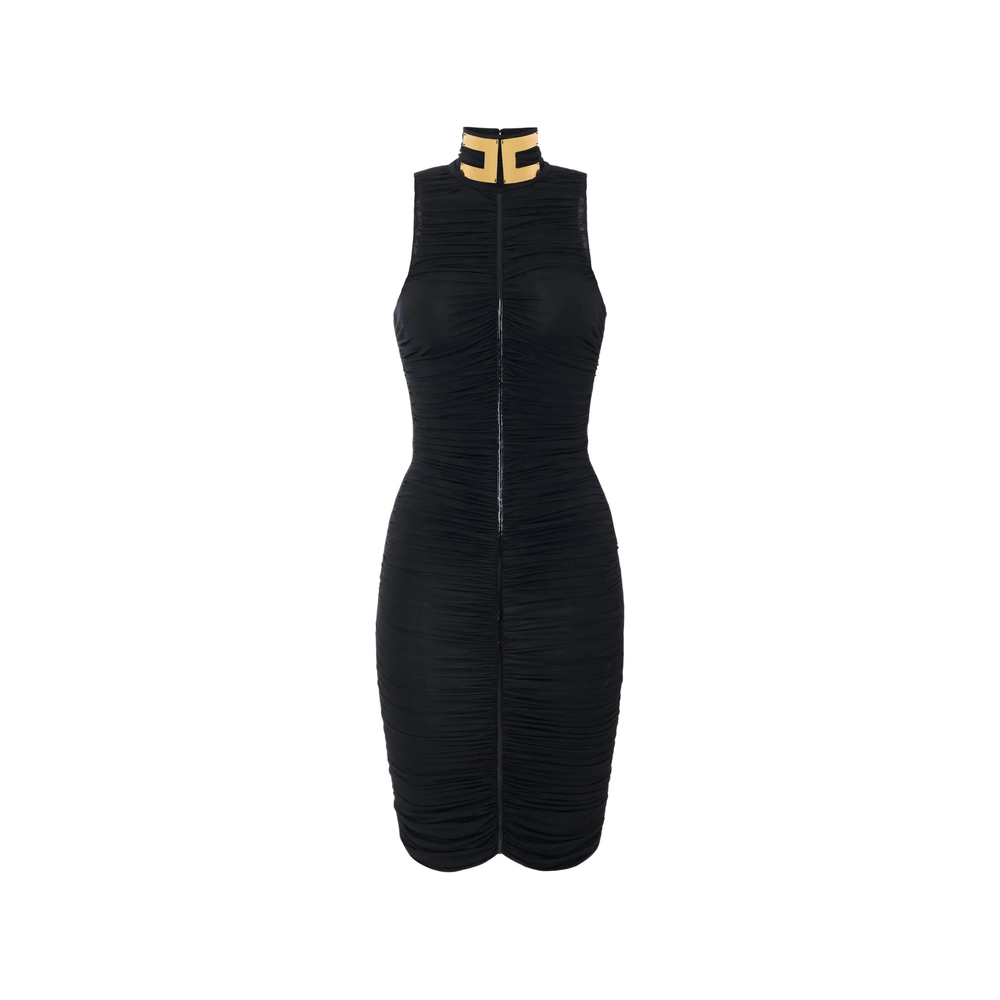 Elisabetta Franchi Dress In Lightweight Crêpe Jersey Fabric