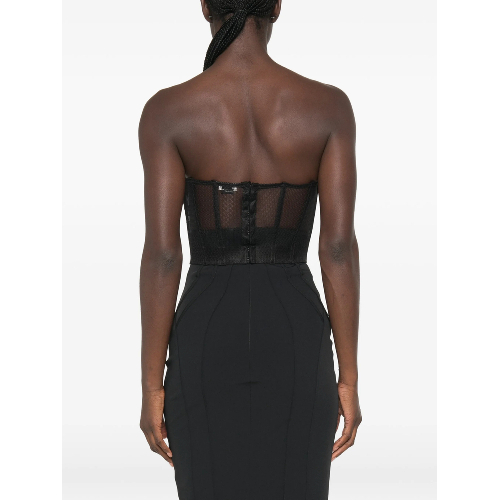 And Crêpe Bustier Top