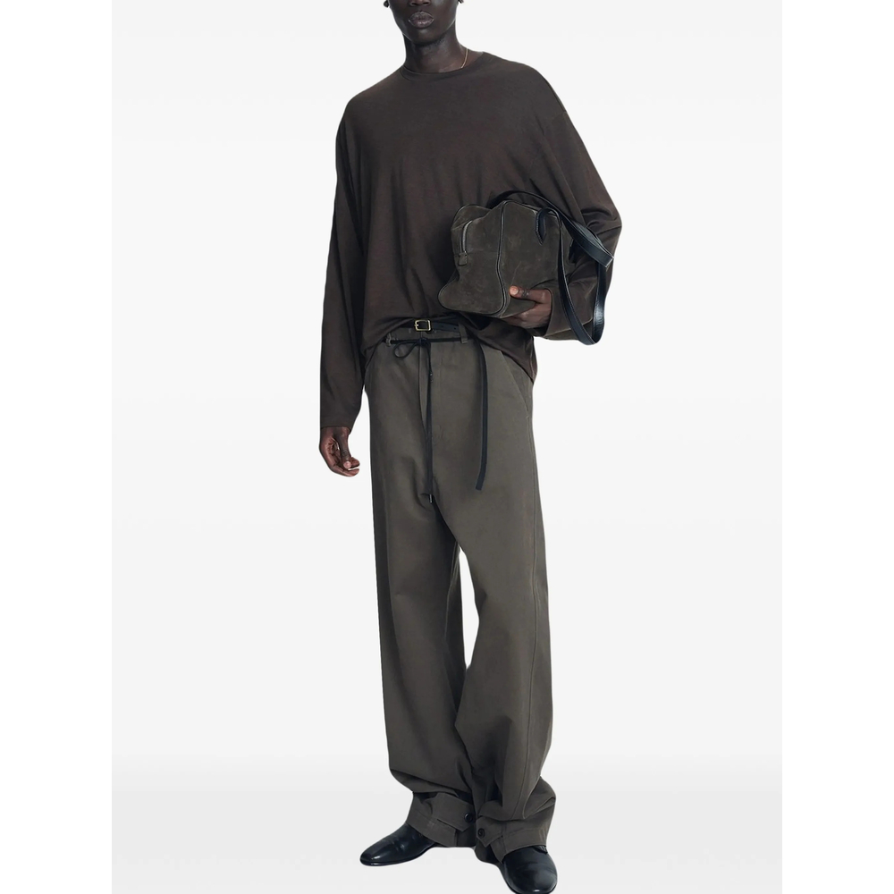 Button-Tab Trousers Drawstring