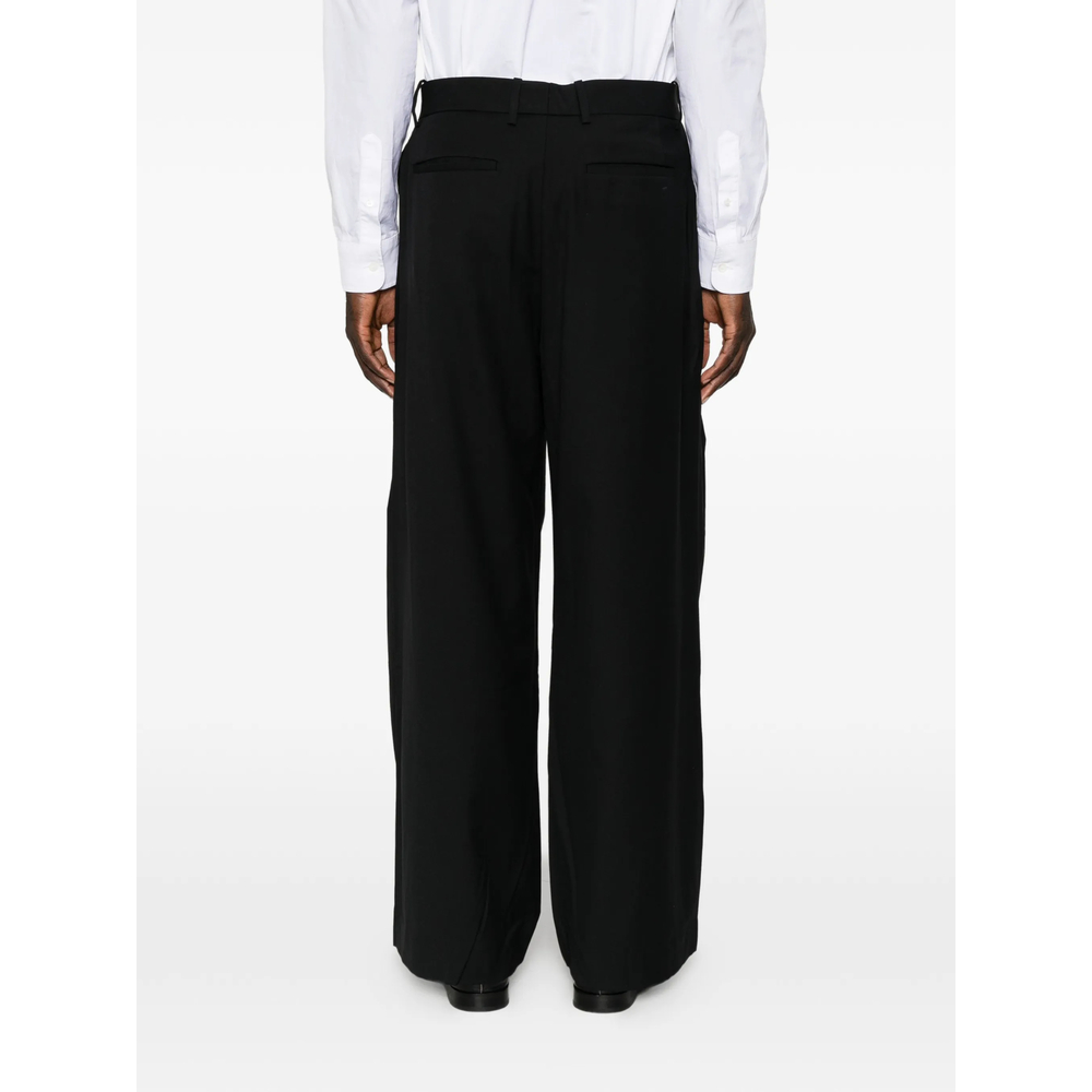 Pleated Wide-Leg Trousers