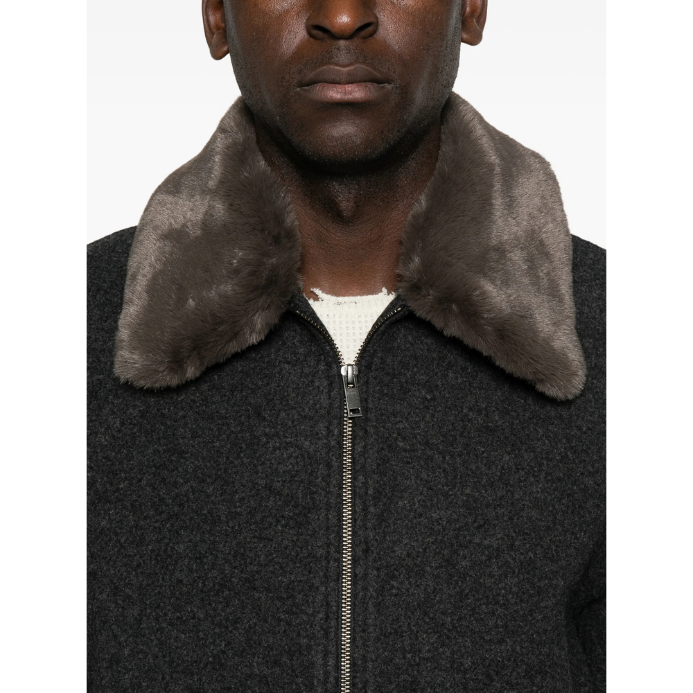 Tonywack Faux Fur-collar Bomber Jacket