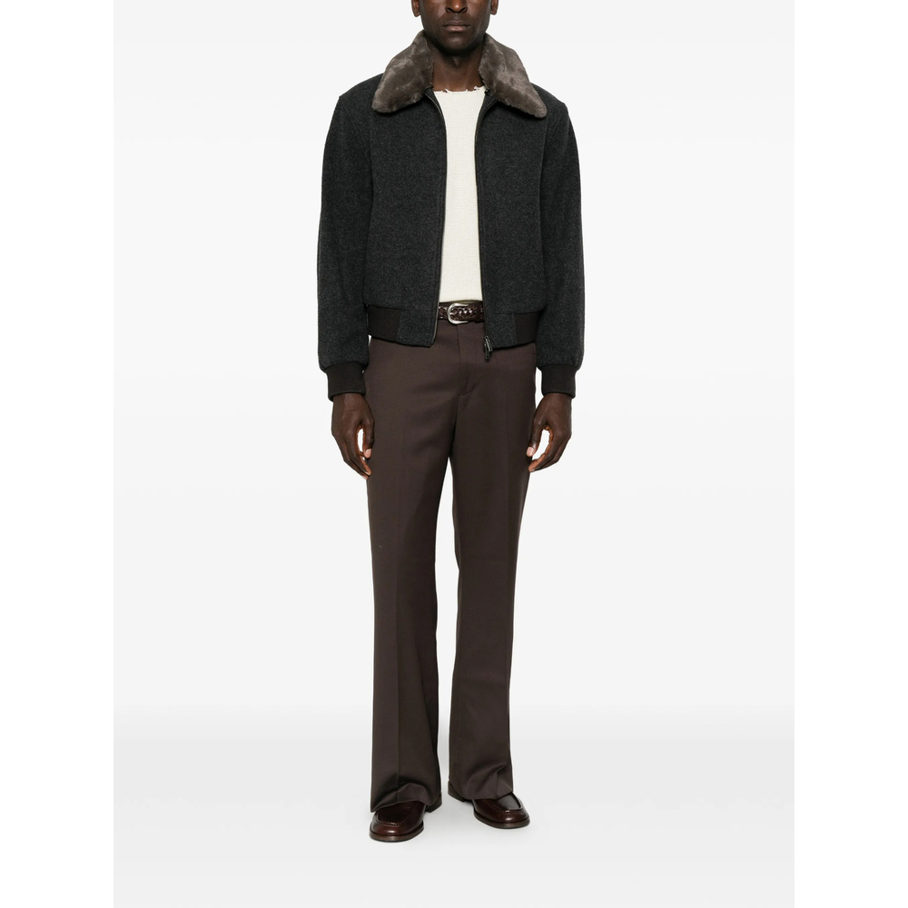 Pressed-Crease Tailored Trousers