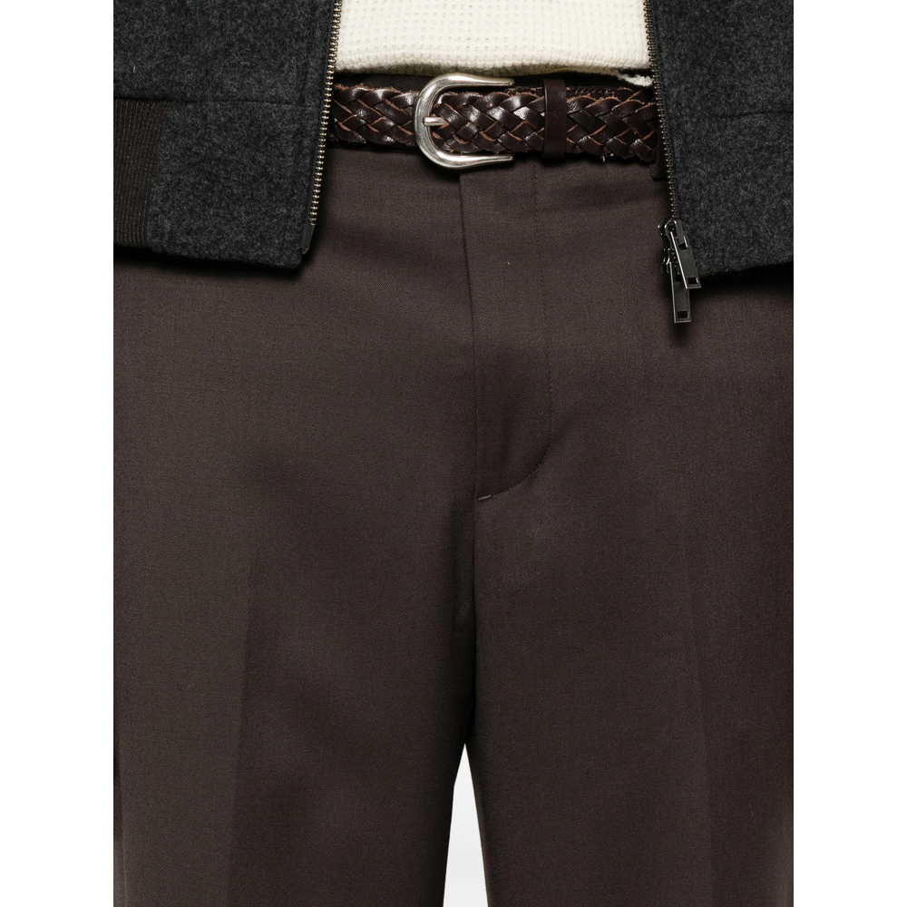 Pressed-Crease Tailored Trousers
