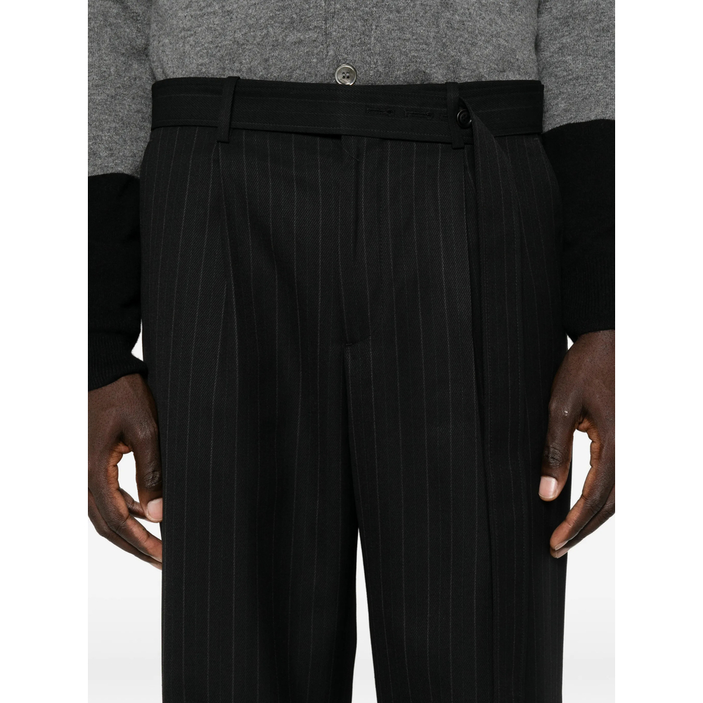 Tonywack Pinstripe-pattern Belted Trousers
