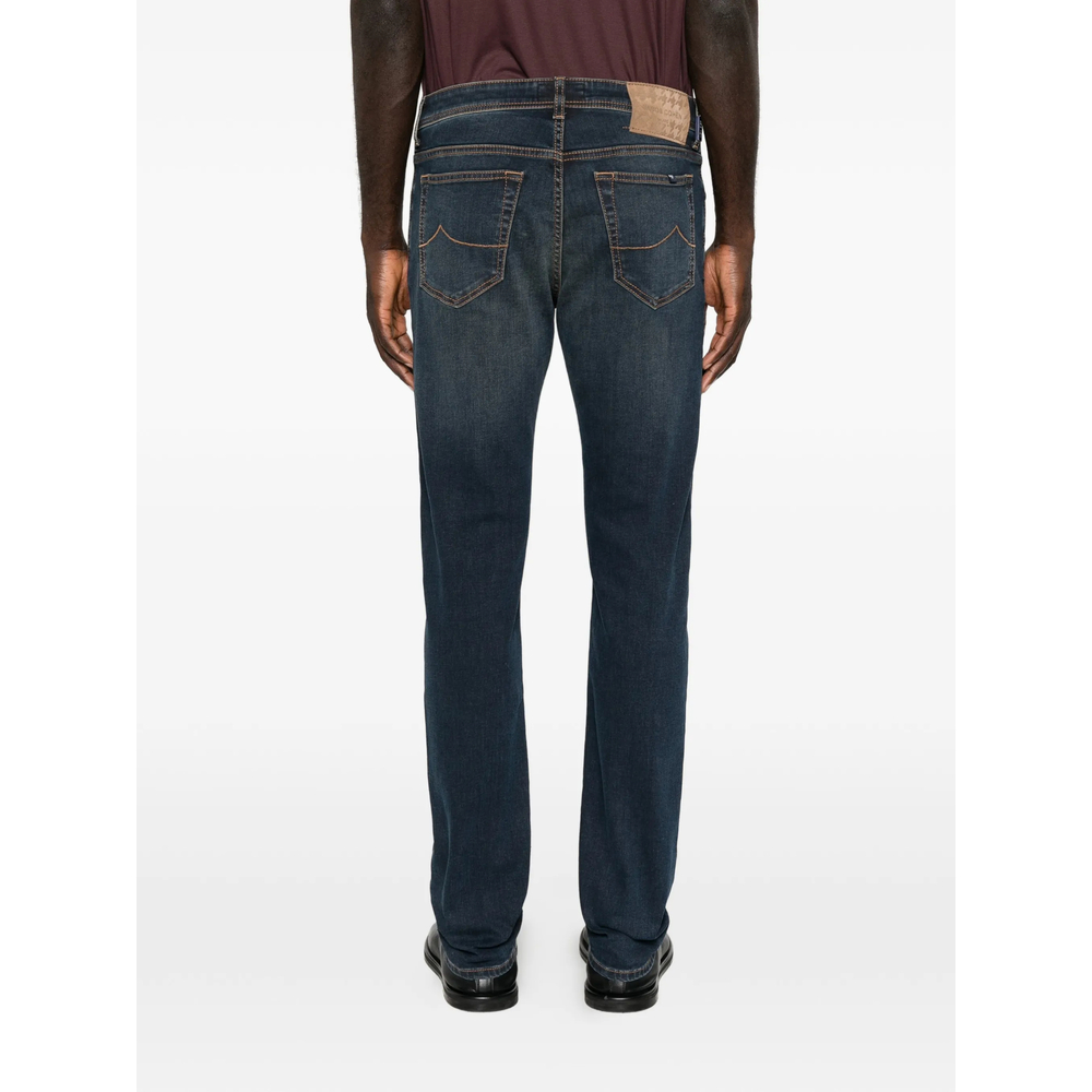 Jacob Cohën Faded-Effect Straight-Leg Jeans