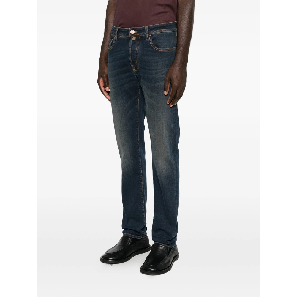 Jacob Cohën Faded-Effect Straight-Leg Jeans