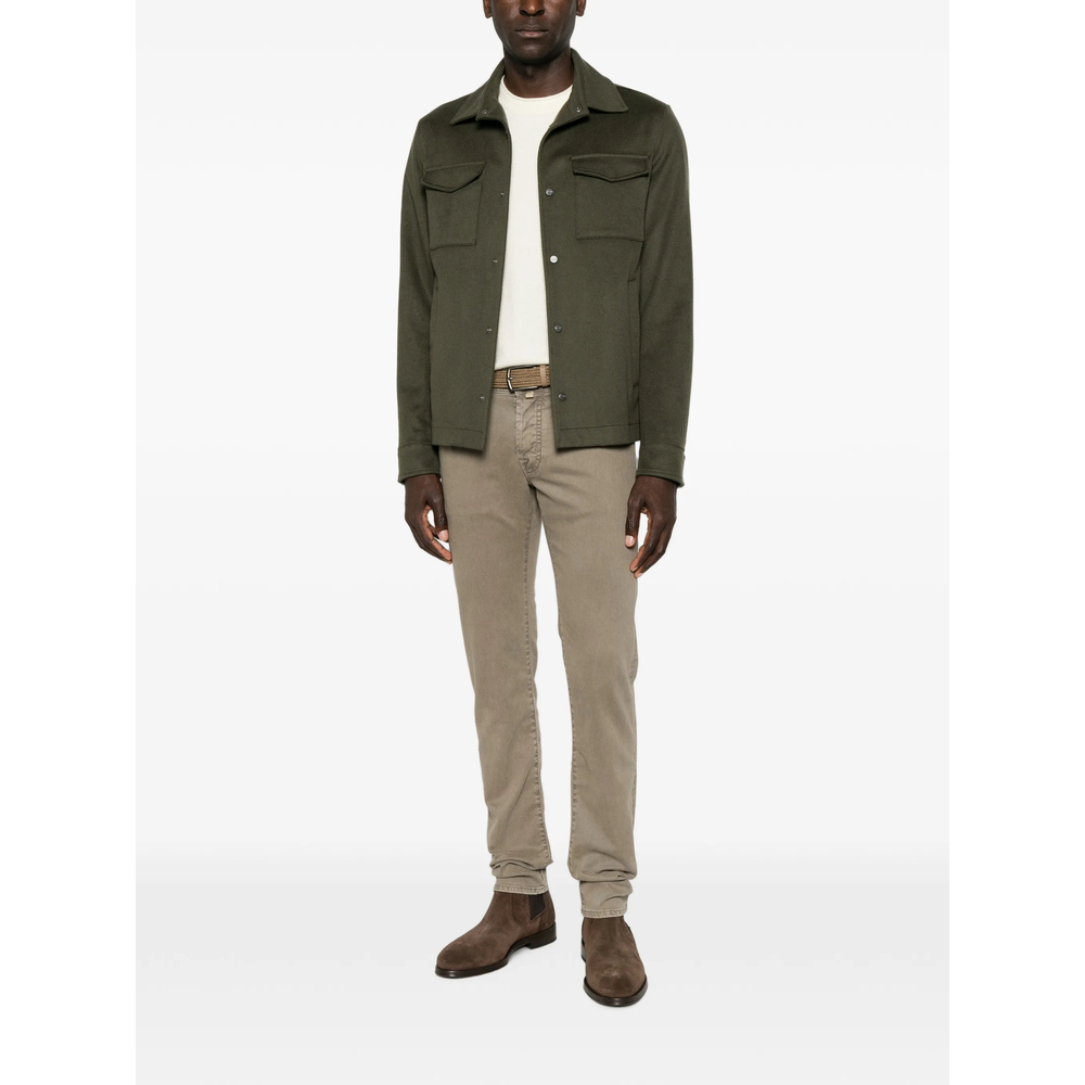 Jacob Cohën Nick Logo-Patch Five-Pocket Trousers