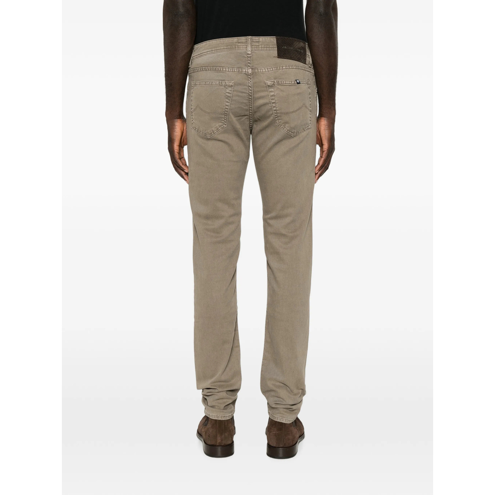 Jacob Cohën Nick Logo-Patch Five-Pocket Trousers