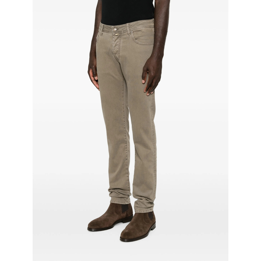 Jacob Cohën Nick Logo-Patch Five-Pocket Trousers