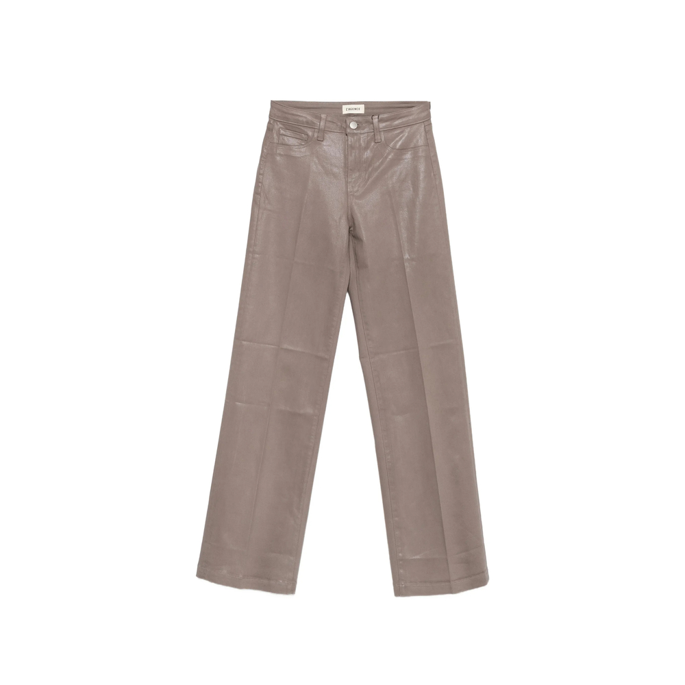 L'agence Cçayton Coated Wide-leg Jeans