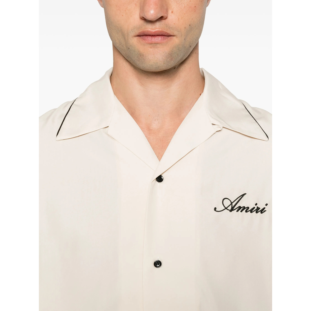 Graphic-Patch Piped Shirt