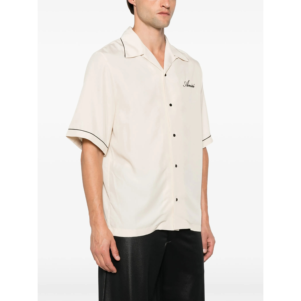 Graphic-Patch Piped Shirt