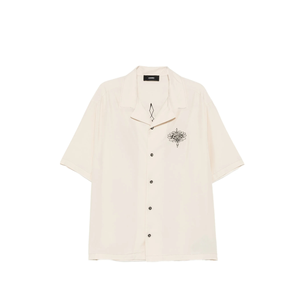 Logo-Print Camp-Collar Shirt