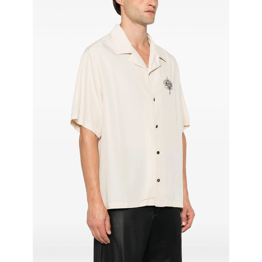 Logo-Print Camp-Collar Shirt