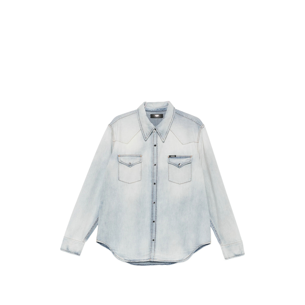 Amiri Western Denim Long Sleeve Shirt