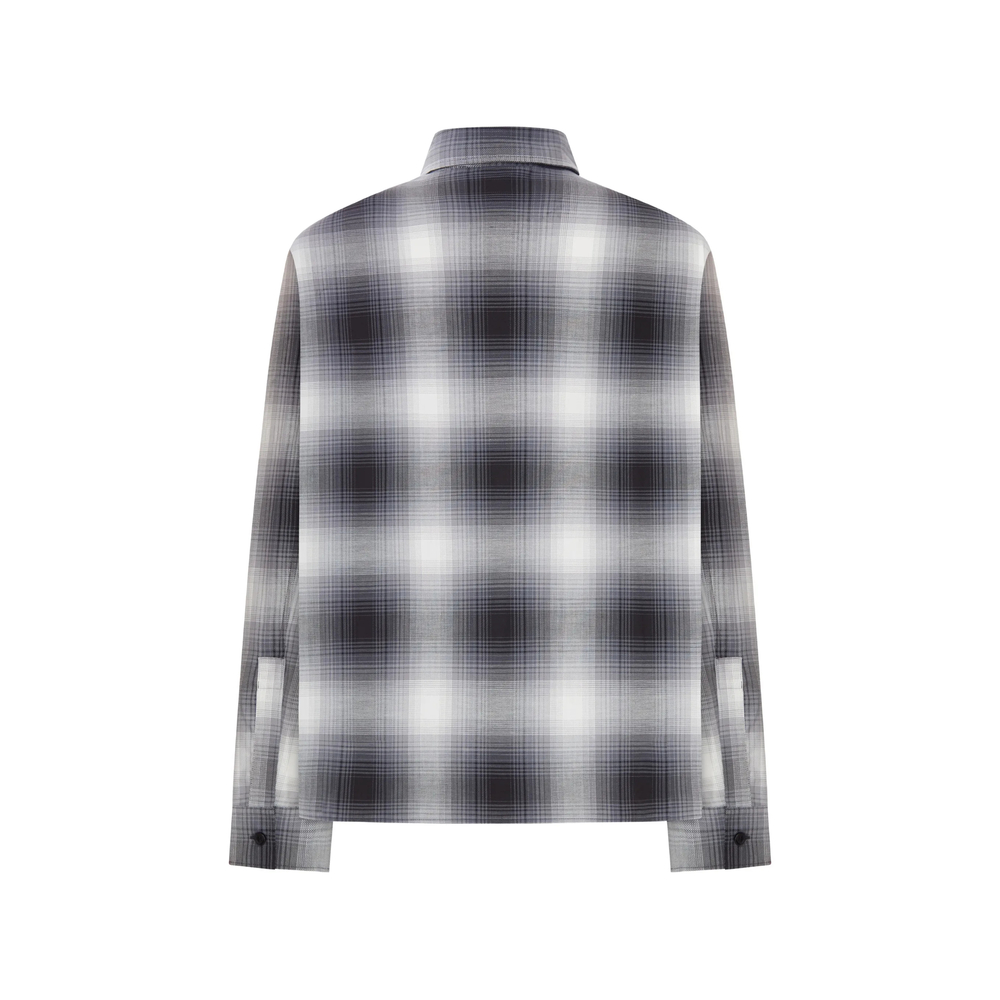 Logo-Embroidered Check Shirt