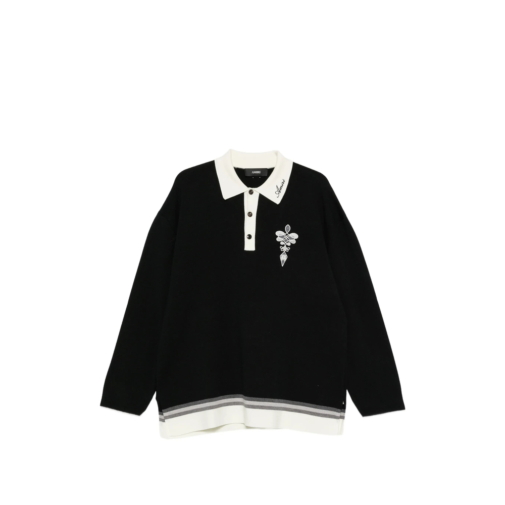 Amiri Logo-embroidered Polo Shirt