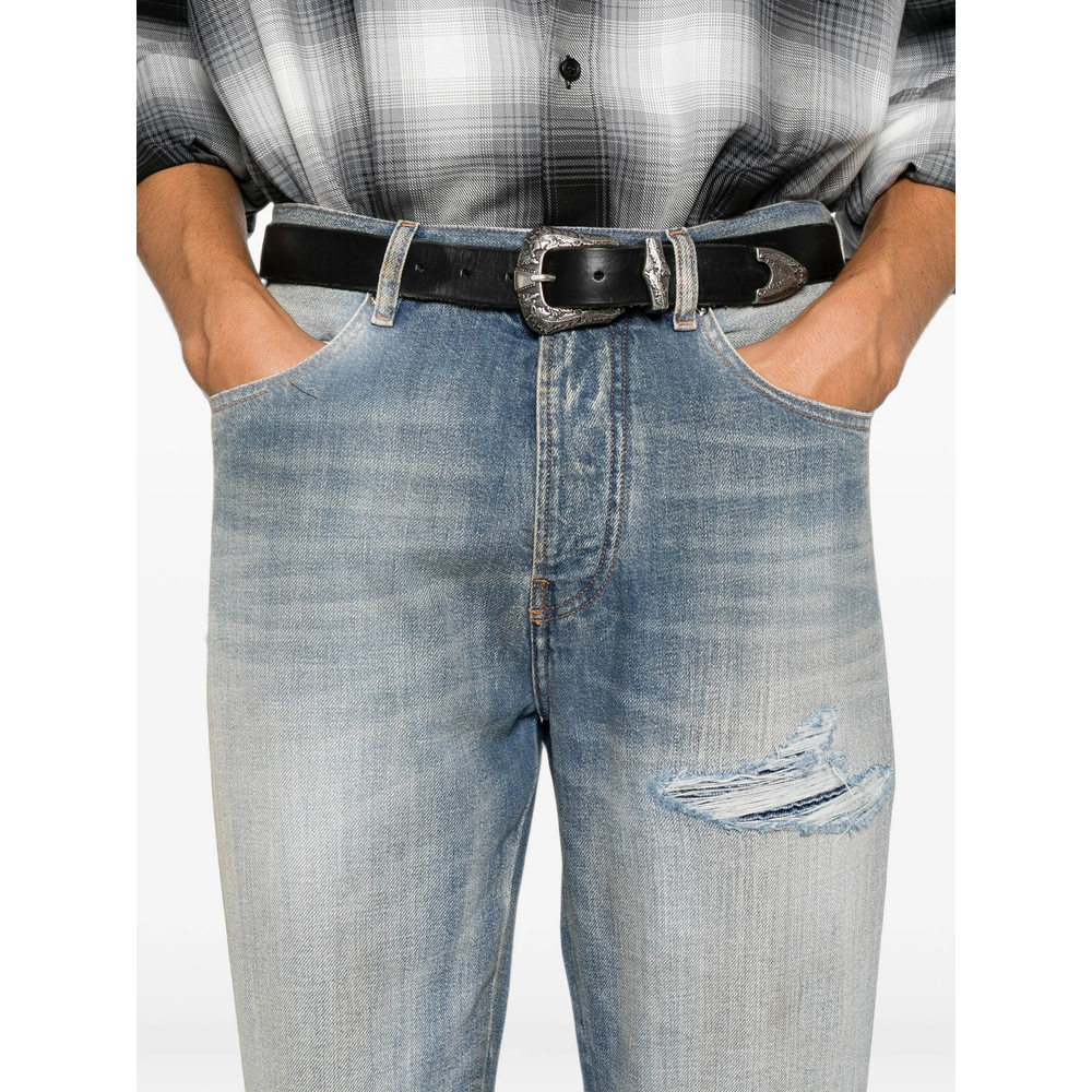 Distressed Flared Jeans