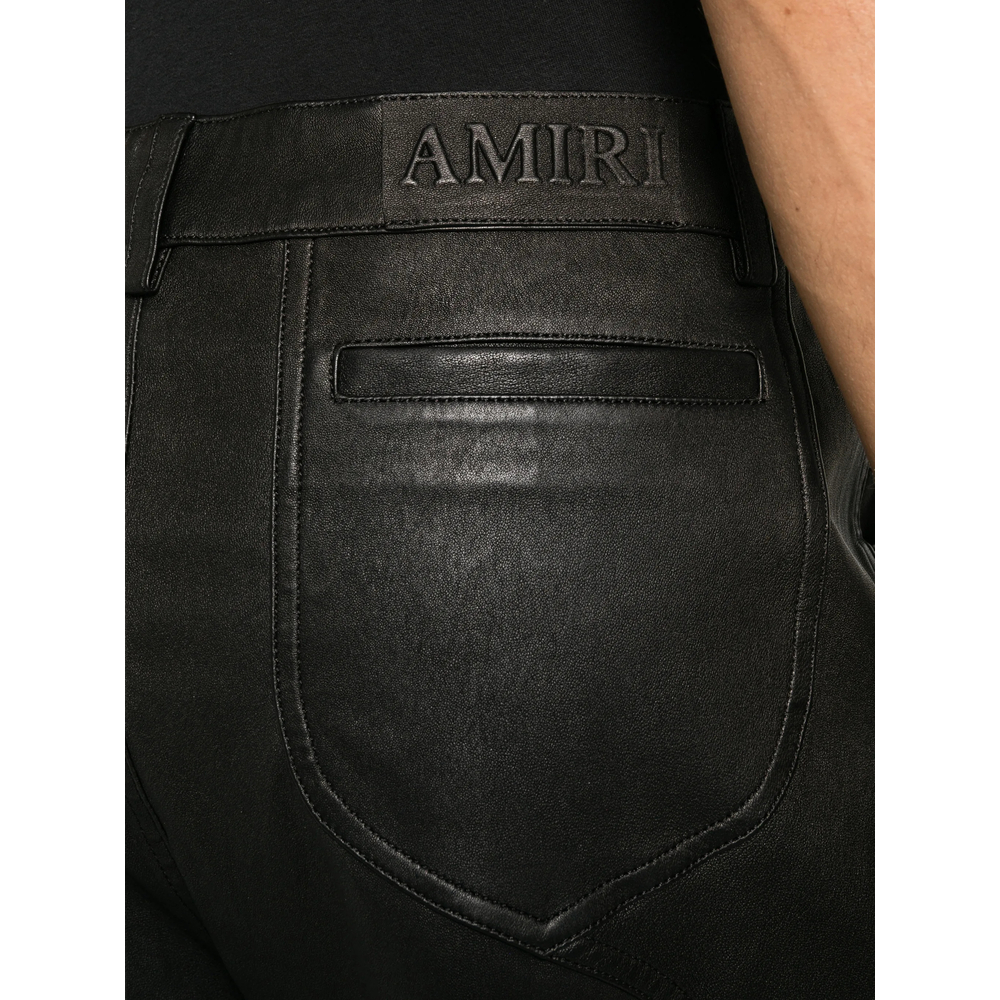 Cut Leather Trousers