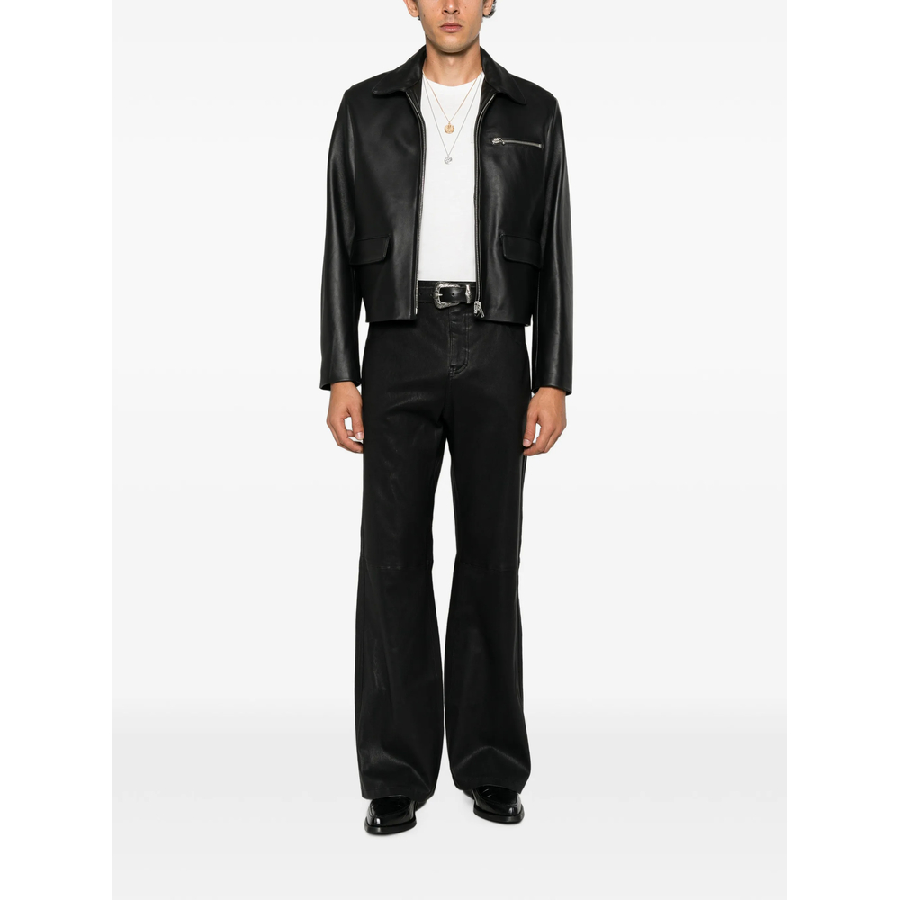 Cut Leather Trousers