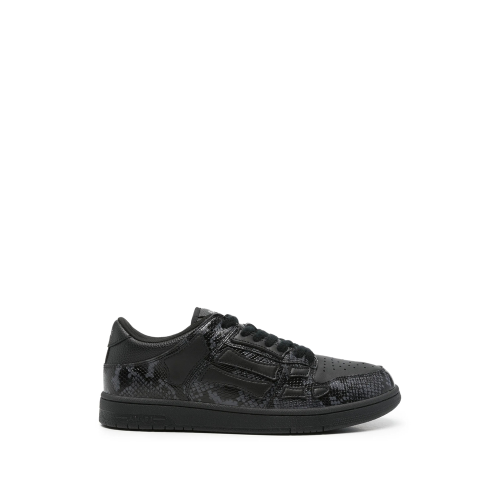 Amiri Skeltop Snakeskin-effect Sneakers