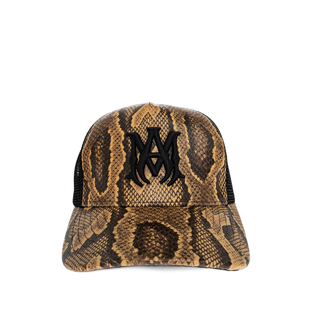 Amiri Snake-effect Logo-patch Baseball Cap