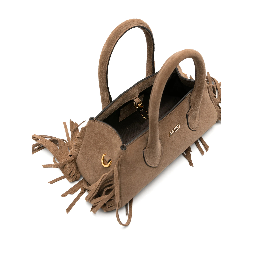 Women'S Suede Fringe Micro Honey Bag