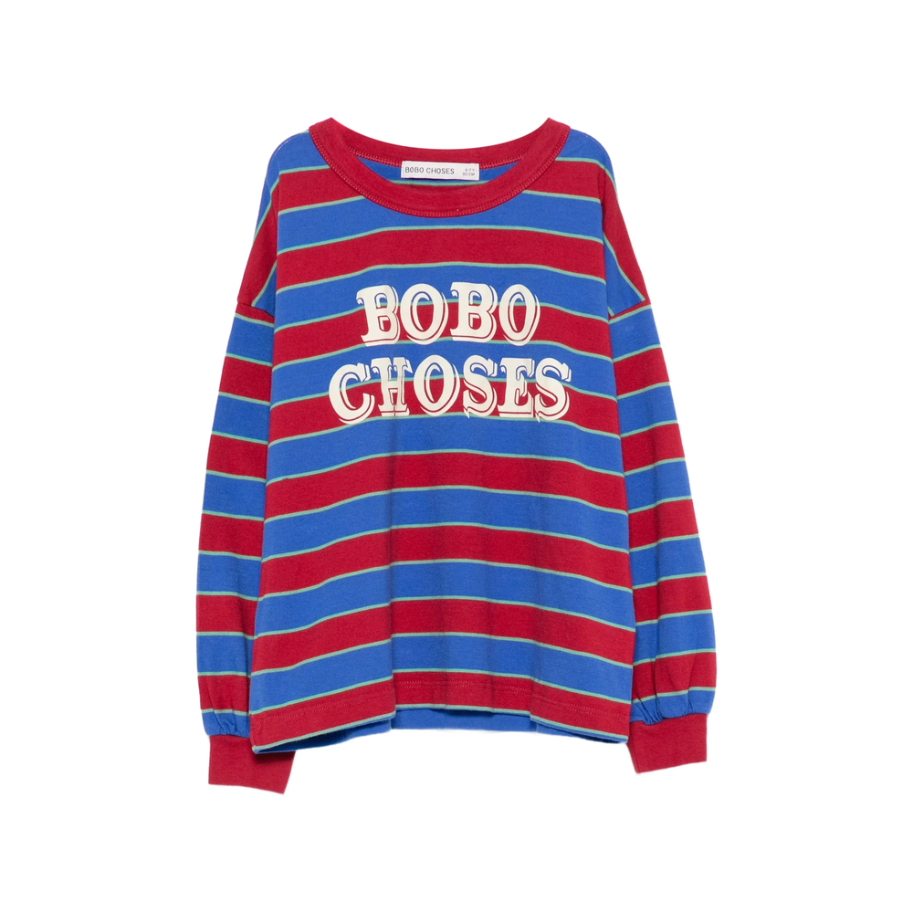 Bobo Choses Logo-print Striped T-shirt