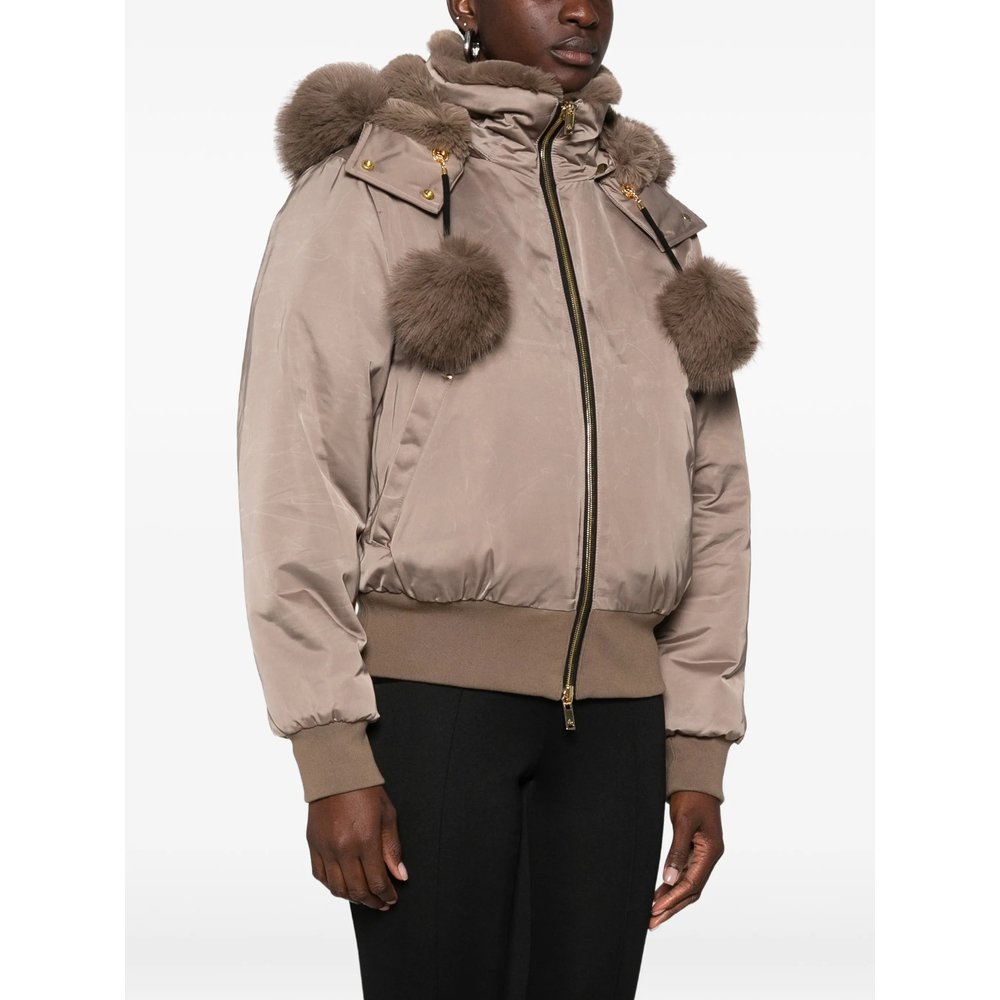 Zip-Fastening Hooded Bomber Jacket
