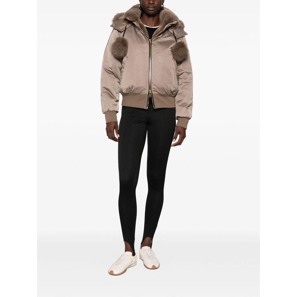 Zip-Fastening Hooded Bomber Jacket